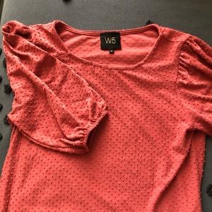 Cute work wear blouse. Bubble sleeves.